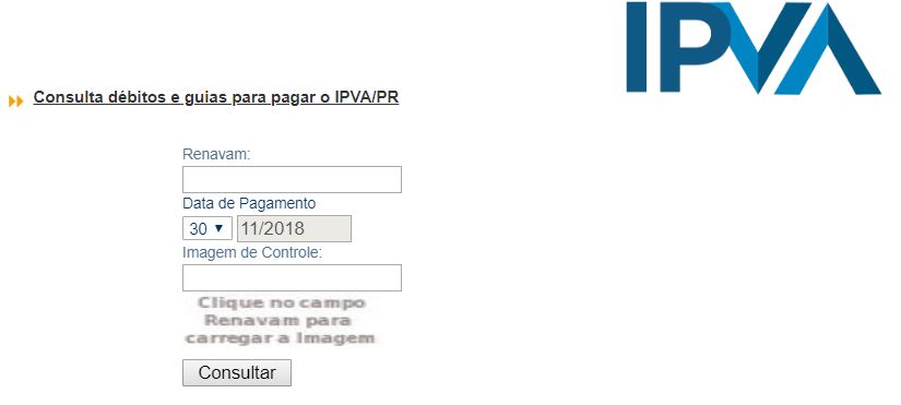 Consulta IPVA PR